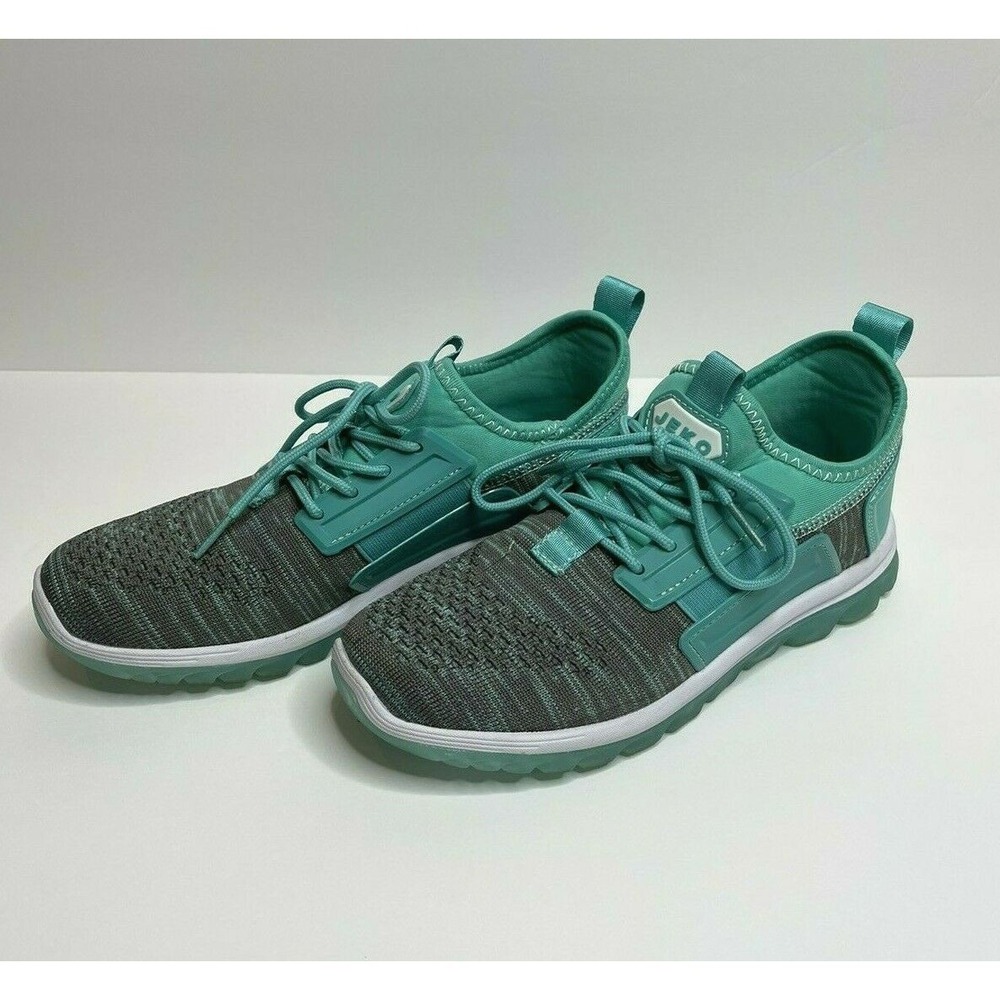 JEKO Womens Green Athletic Sport Shoes Size 7 Excellent Condition!!
